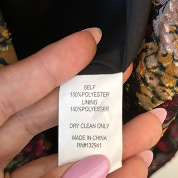 REVOLVE x Amanda Uprichard Hera Floral Plunge Neck Long Sleeve Bodysuit Size M - Picture 5 of 8